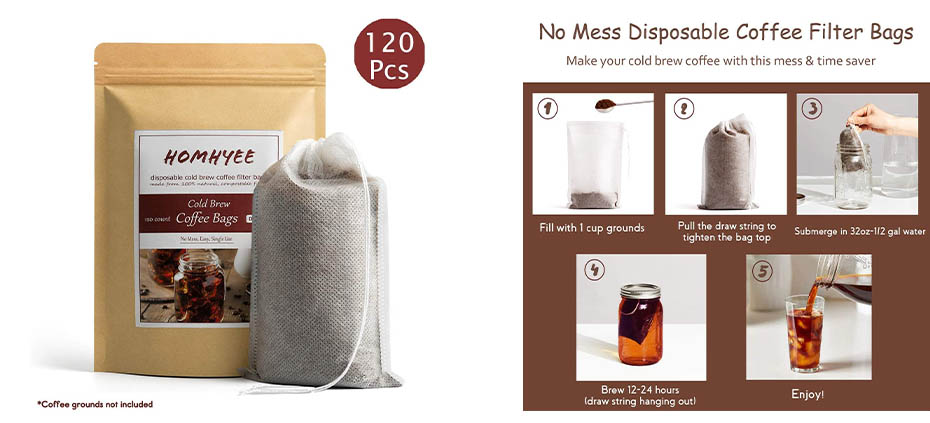 Disposable Cold Brew Coffee Filters